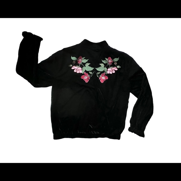 Topshop velvet bomber jacket - Picture 2 of 4